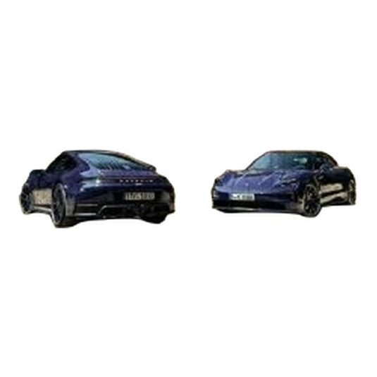 【予約】2026年発売予定 Porscheポルシェ 911 992-2 Carrera 4 GTS Coupe 2024 + Taycan 4S 2022 2台セット ブルー 500台 ディーラーモデル / Spark 1/43 ミニカー