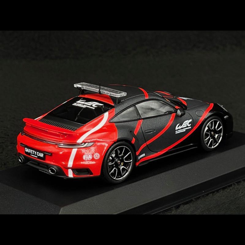 ギャラリービューアに画像をロードする, Porsche 911 ターボS 992型 2024年 WECセーフティカー ブラック/レッド/Minichamps 1/43ミニカー ポルシェ特注
