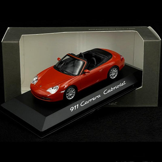 Porsche 911 Type 996 Carrera カブリオレ 2002 オリエントレッド メタリック/ MINICHAMPS 1/43 ポルシェディーラーモデルミニカー