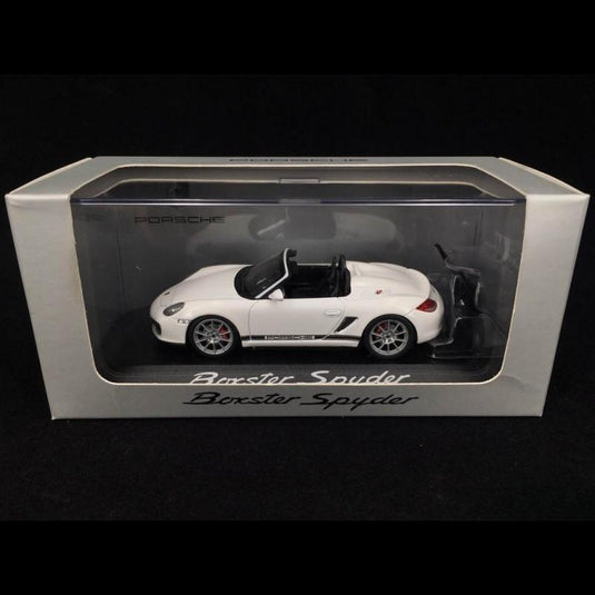 Porsche ボクスター スパイダー 2010年モデル ホワイト/Minichamps 1/43ミニカー ポルシェ特注