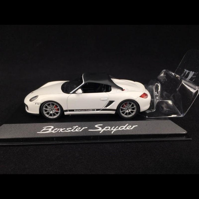 Porsche ボクスター スパイダー 2010年モデル ホワイト/Minichamps 1/43ミニカー ポルシェ特注