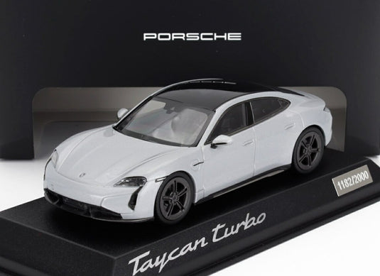 ポルシェ タイカン ターボ (J1.2) 2024 アイスグレー / Norev 1/43 ミニカー