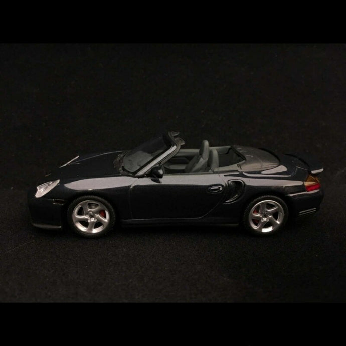 Porsche 911 Type 996 Turbo カブリオレ 2004 ブルーグレー メタリック/ MINICHAMPS 1/43 ポルシェディーラーモデルミニカー