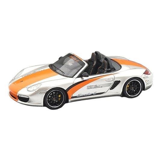 Porscheポルシェ Boxster E 987 シルバー/オレンジ ポルシェディーラーモデル / Spark 1/43 ミニカー