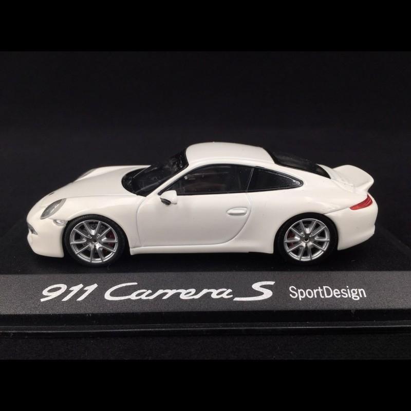 ギャラリービューアに画像をロードする, Porsche 911 991型 カレラS スポーツデザイン ホワイト/Minichamps 1/43ミニカー ポルシェ特注
