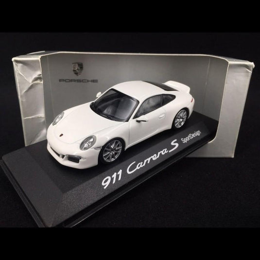 Porsche 911 991型 カレラS スポーツデザイン ホワイト/Minichamps 1/43ミニカー ポルシェ特注