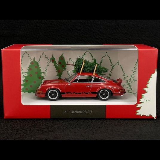 Porsche 911 カレラ RS 2.7 1973年モデル バイアレッド クリスマスツリー付き/Spark 1/43ミニカー ポルシェ特注