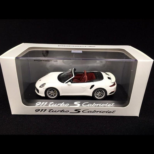 Porsche 911 991型 ターボS カブリオレ 2016年モデル ホワイト/Herpa 1/43ミニカー ポルシェ特注