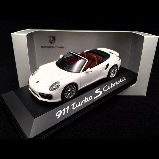 Porsche 911 991型 ターボS カブリオレ 2016年モデル ホワイト/Herpa 1/43ミニカー ポルシェ特注