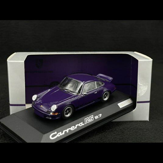 Porsche 911 Carrera RS 2.7 1973 オーベルジン ビオラ/ MINICHAMPS 1/43 ポルシェディーラーモデルミニカー