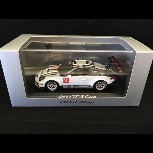 Porsche 911 991型 GT3カップ 2017年モデル ホワイト/グレー/ブラック/Spark 1/43ミニカー ポルシェ特注