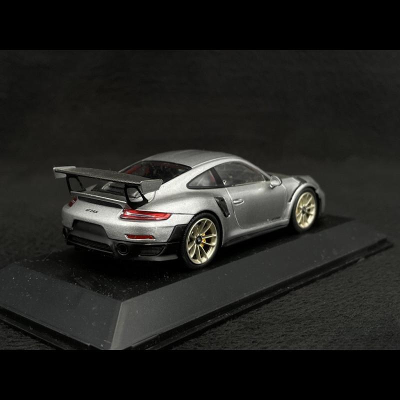 ギャラリービューアに画像をロードする, Porsche 911 GT2 RS 991型 シルバー/ブラック/Spark 1/43ミニカー ポルシェ特注
