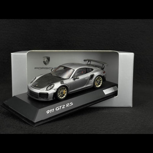 Porsche 911 GT2 RS 991型 シルバー/ブラック/Spark 1/43ミニカー ポルシェ特注