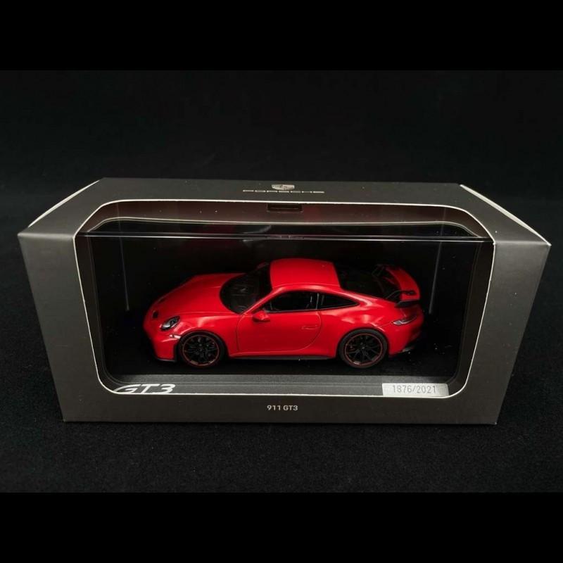 ギャラリービューアに画像をロードする, Porsche 911 GT3 992型 2021年モデル ガーズレッド/Minichamps 1/43ミニカー ポルシェ特注
