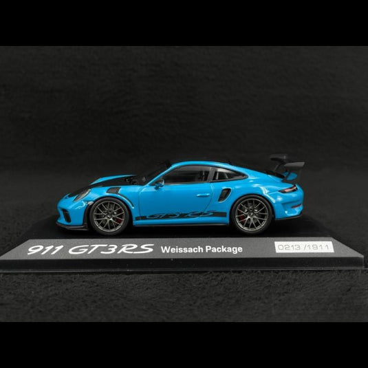 Porsche 911 GT3 RS 991型 Mk II 2018年モデル マイアミブルー/Minichamps 1/43ミニカー ポルシェ特注