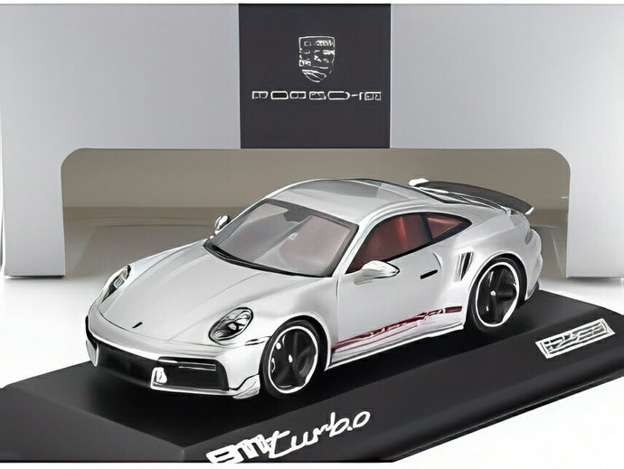 PORSCHE 911 (992) ターボ クーペ 2023 First Turbo Remastered シルバー/ MINICHAMPS 1/43 2000台限定ミニカー