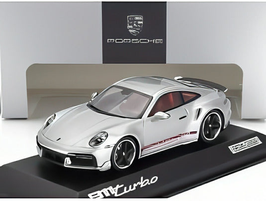 PORSCHE 911 (992) ターボ クーペ 2023 First Turbo Remastered シルバー/ MINICHAMPS 1/43 2000台限定ミニカー