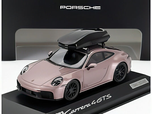 PORSCHE 911 992-2 カレラ4 GTS クーペ ルーフボックス付 2024 フローズンベリーメタリック/ Spark 1/43 2000台限定ミニカー