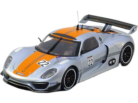 ポルシェ918 RSR 2012 シルバー オレンジ / MINICHAMPS 1/43 ミニカー