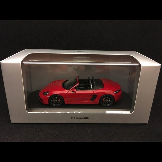 Porsche 718 ボクスター GTS 982型 2017年モデル カーミンレッド/Spark 1/43ミニカー ポルシェ特注
