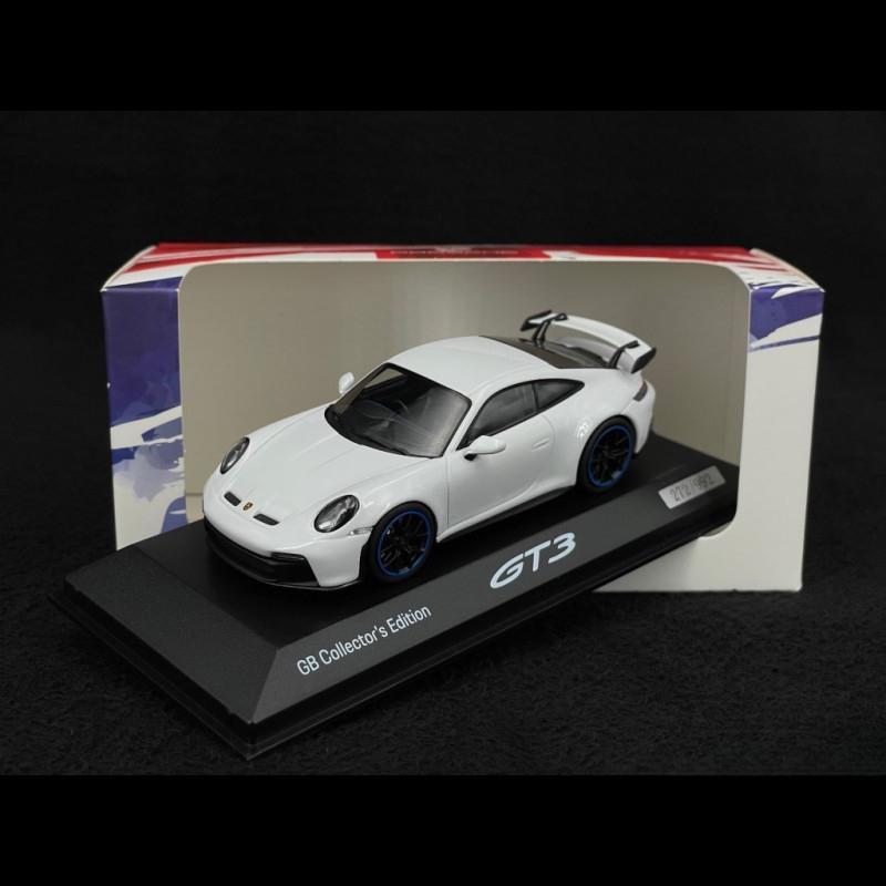 ギャラリービューアに画像をロードする, Porsche 911 GT3 992型 右ハンドル 2021年 英国コレクターズエディション カレラホワイト/Minichamps 1/43ミニカー ポルシェ特注
