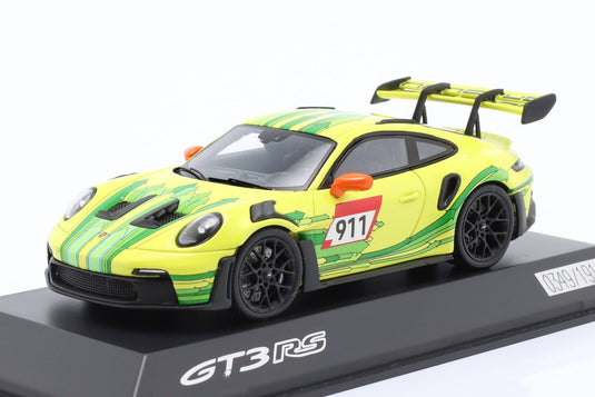 Porscheポルシェ 911 992 GT3 RS #911 Manthey Grello Livery イエロー ディーラーモデル / Spark 1/43 ミニカー