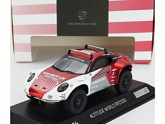 PORSCHE 911 992 オフロード エディス アルティチュード 世界記録 チリラリー 2023 ロマン デュマ レッドメット ホワイト グレー/ Spark 1/43 1500台限定ミニカー