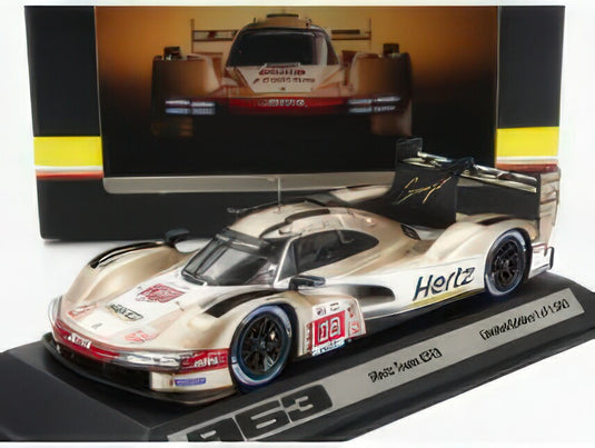PORSCHE  963 9RD 4.6L TURBO V8 TEAM HERTZ JOTA N 38 24h LE MANS 2023 ANTONIO FELIX DA COSTA  WILL STEVENS  YIFEI YE  GOLD MET WHITE/SPARK 1/43ミニカー