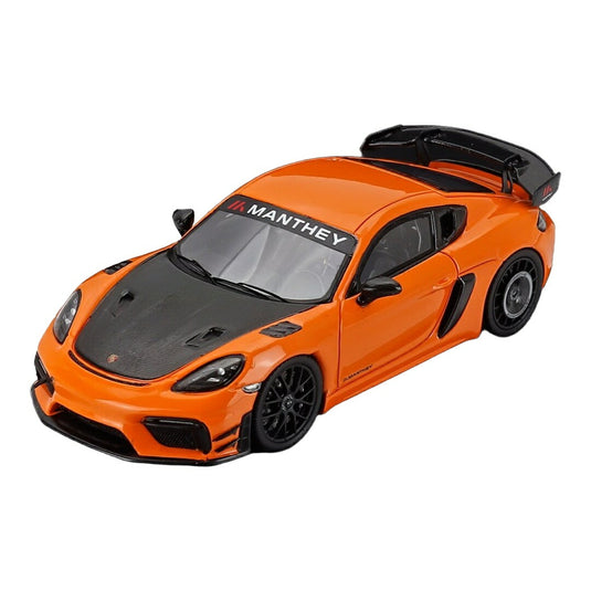 Porscheポルシェ 718 982 Caymanケイマン GT4 RS Mantheyマンタイキット 2024 パステルオレンジ ブラック 1500台限定 / Spark 1/43 ミニカー