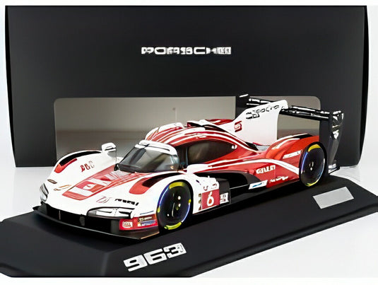 PORSCHE 963 チームペンスキー N6 4位 24hルマン ポールポジション 2024 レッドホワイトブラック/ Spark 1/43 2000台限定ミニカー