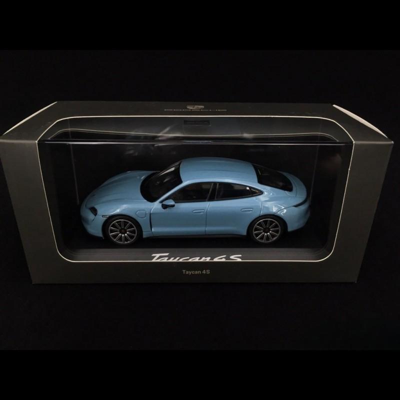 ギャラリービューアに画像をロードする, Porsche タイカン 4S 2019年モデル フローズンブルーメタリック/Minichamps 1/43ミニカー ポルシェ特注
