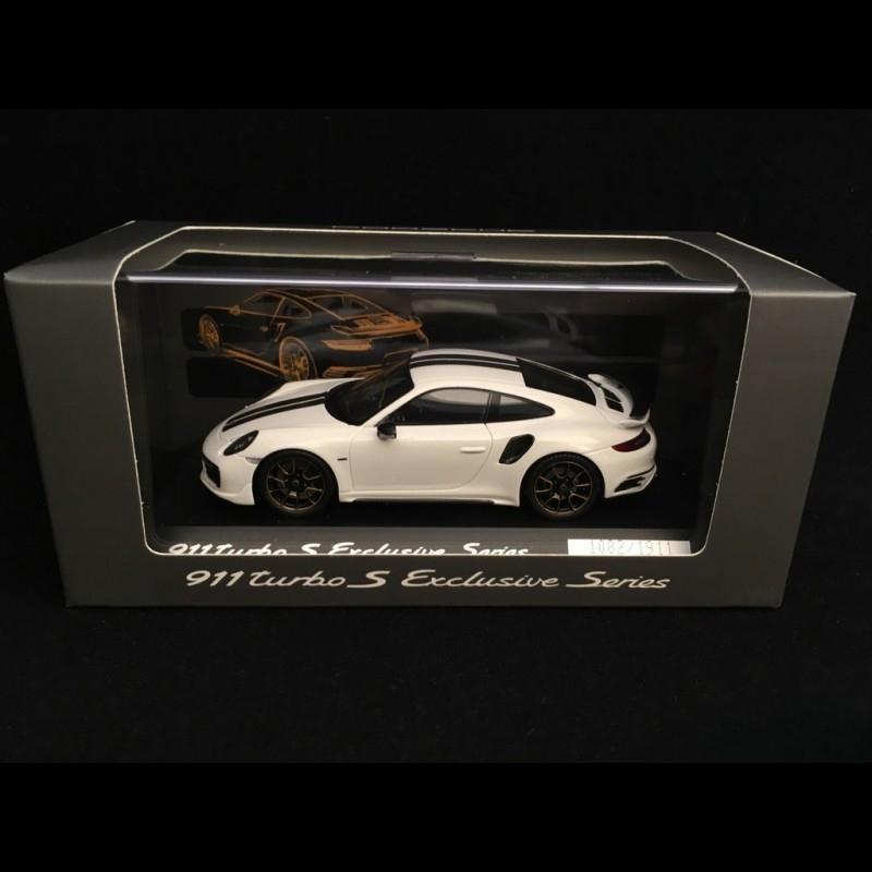 ギャラリービューアに画像をロードする, Porsche 911 ターボS エクスクルーシブシリーズ 991型 2017年モデル カレラホワイト/Spark 1/43ミニカー ポルシェ特注
