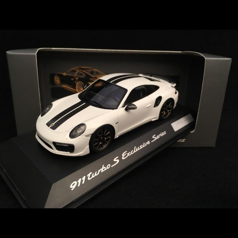 ギャラリービューアに画像をロードする, Porsche 911 ターボS エクスクルーシブシリーズ 991型 2017年モデル カレラホワイト/Spark 1/43ミニカー ポルシェ特注
