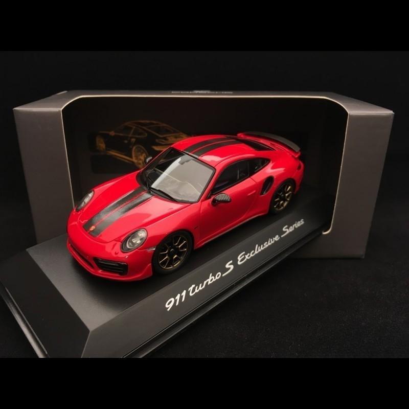 ギャラリービューアに画像をロードする, Porsche 911 ターボS エクスクルーシブシリーズ 991型 2017年モデル レッド/Spark 1/43ミニカー ポルシェ特注
