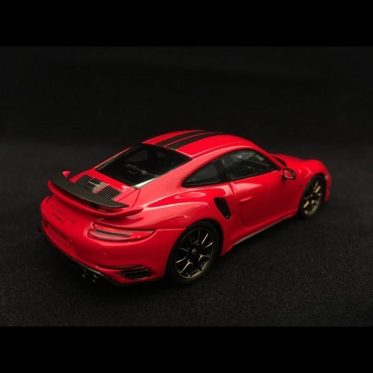 Porsche 911 ターボS エクスクルーシブシリーズ 991型 2017年モデル レッド/Spark 1/43ミニカー ポルシェ特注