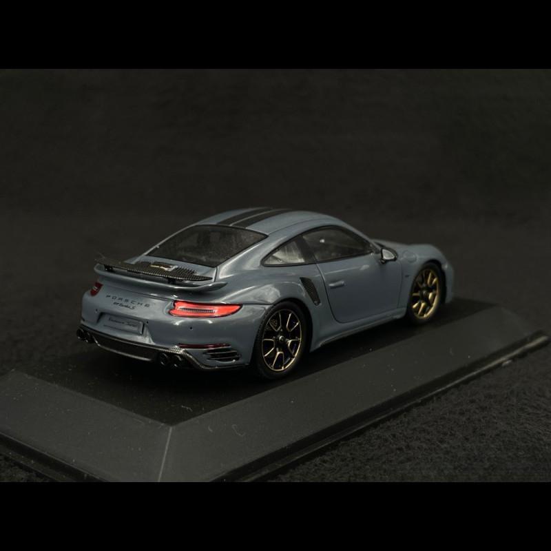 ギャラリービューアに画像をロードする, Porsche 911 ターボS エクスクルーシブシリーズ 991型 2017年モデル グレー/Spark 1/43ミニカー ポルシェ特注
