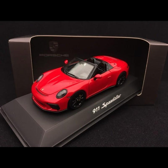 Porsche 911 スピードスター 991型 2019年モデル ガーズレッド/Spark 1/43ミニカー ポルシェ特注