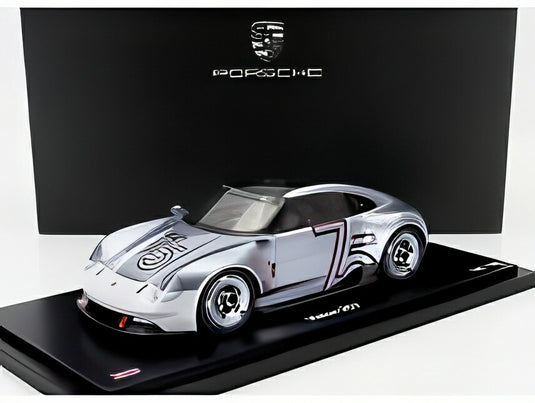 ポルシェ - ビジョン357 2023 - ポルシェスポーツカー75周年記念1948-2023  グレーメタリック  / Spark 1/18 500台限定 ポルシェ特注ミニカー