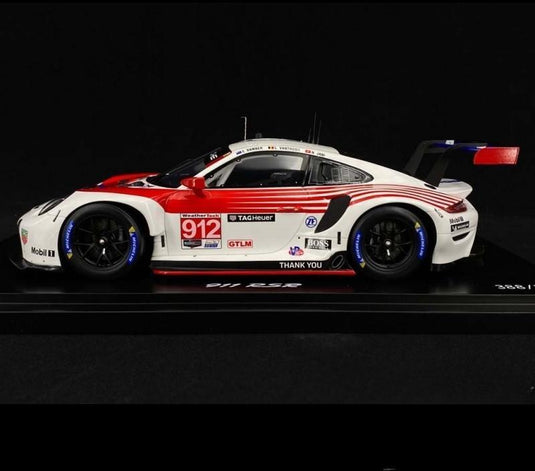 Porscheポルシェディーラーモデル 911 RSR type 991 n° 912 2nd 12h Sebring 2020 1/18 Spark