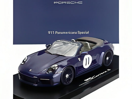 ポルシェ - 911 992カレラSカブリオレ N11 2024 - ラ・カレラパナメリカーナ1952  ブルー  / Spark 1/18 911台限定 ポルシェ特注ミニカー