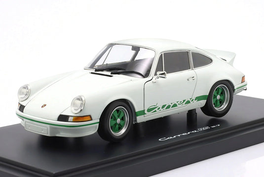 【予約】2027年発売予定 Porscheポルシェ 911 2.7 Carreraカレラ RS クーペ 1972 ホワイト/グリーン 500台限定 ディーラーモデル / Spark 1/18 ミニカー