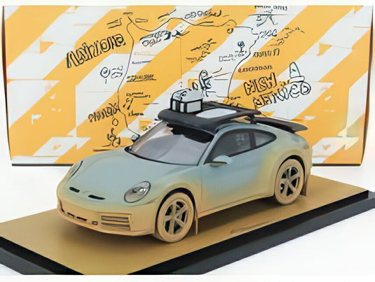 PORSCHE 911 992 ダカール N 00 アヘッド クーペ 2024  シェードグリーン/ Spark 1/18 911台限定ミニカー