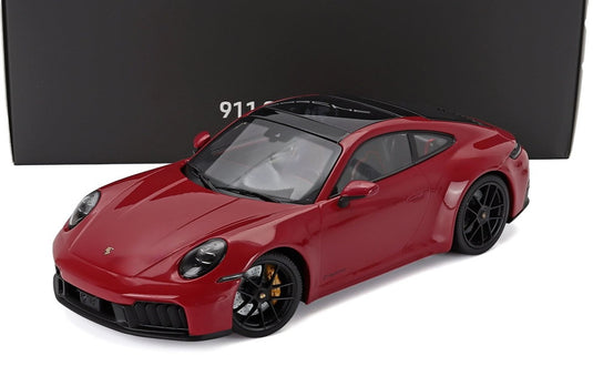 PORSCHE 911 992 2 GTS クーペ 2024 レッド / Spark 1/18 ミニカー