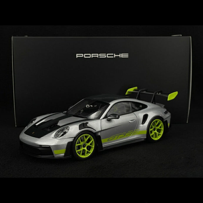 PORSCHE 911 992 GT3 RS COUPE 2022 シルバーグリーン/ Norev 1/18 ミニカー