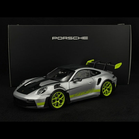PORSCHE 911 992 GT3 RS COUPE 2022 シルバーグリーン/ Norev 1/18 ミニカー