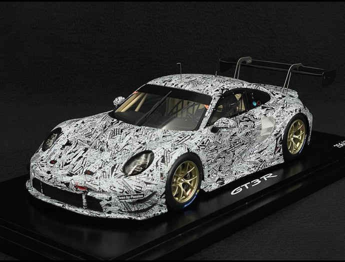 Porscheポルシェディーラーモデル 911 GT3 R Type 992 2023 Testcar Camo 1/18 Spark