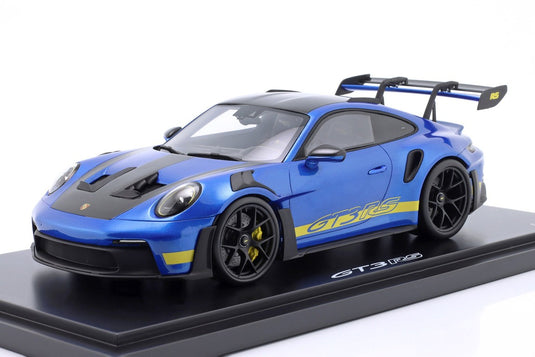 Porscheポルシェ 911 992 GT3 RS Sonderwunsch ローアーカシミヤブルーメタリック ディーラーモデル / Spark 1/18 ミニカー