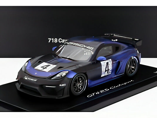 PORSCHE 718 (982) ケイマン GT4 RS N4 クラブスポーツ 2023 ショーケース付 ブルーブラック/ Spark 1/18 300台限定ミニカー