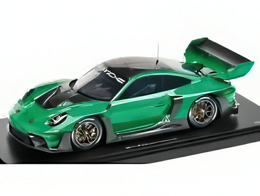 【予約】2025年発売予定ポルシェ - 911 992 GT3 R N0 レーシングクーペ2023  グリーンブラック   Spark 1/18 500台限定 ポルシェ特注ミニカー