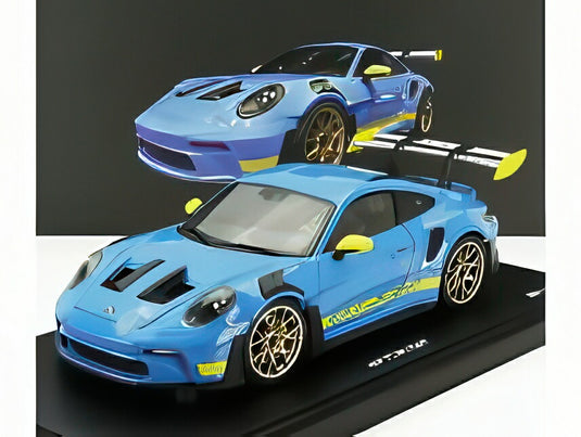 PORSCHE 911 992 GT3 R TEAM HUBAUTO レーシング N 27 FIA GT ワールドカップ マカオ グランプリ 2023 ケビン・エストレ パープル/ Spark 1/18 992台限定ミニカー